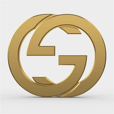 gucci logo 3d model|gucci emblem logo.